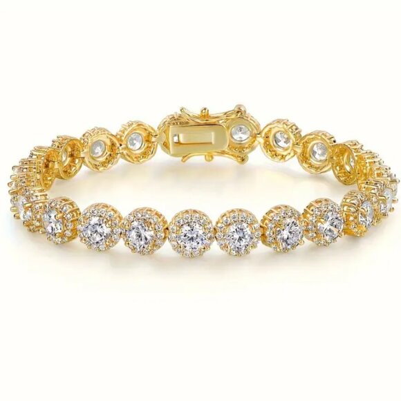 14K Gold Womens 2ct Diamond Tennis Bracelet Ladies 14 Karat ct